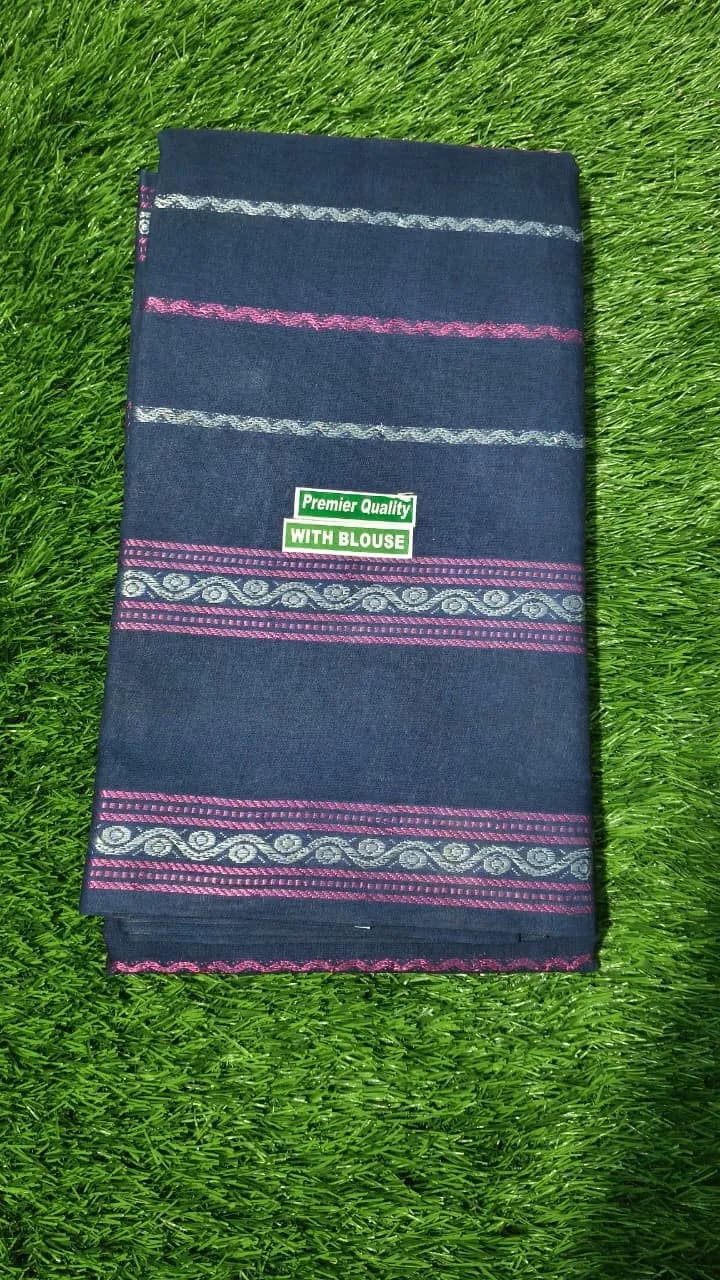 Velthari sungudi cotton sarees(navy blue)